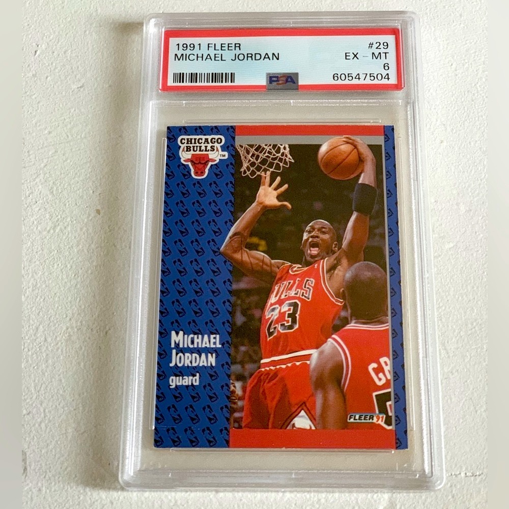 Michael Jordan 1991 Fleer PSA Graded 6 Card